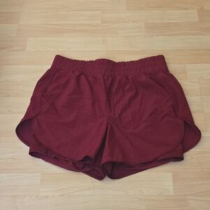 Avia Women's Burgundy Athletic Shorts Size M (8-10)
